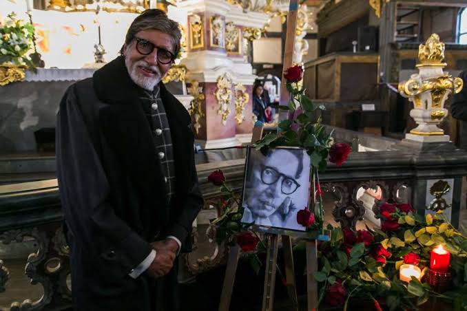 Big B prays at one of Europe's oldest church